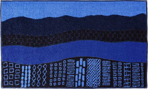 Kobe 45×75cm 街並み 夜景 ブルー系 インテリアマット クリーンテックス 玄関マット マット 室内用 屋内 足ふきマット 洗える 吸水 すべり止め 日本製