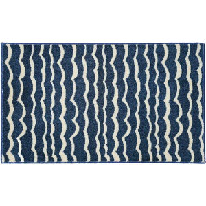 Ripple Blue 45×75cm さざ波 青 ブルー クリーンテックス 玄関マット マット 室内用 屋内 足ふきマット 洗える 吸水 すべり止め 日本製
