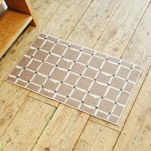 Windcheck Grey チェック グレー 45×75cm クリーンテックス 玄関マット マット 室内用 屋内 足ふきマット 洗える 吸水 すべり止め 日本製