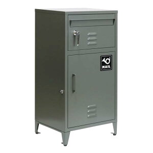 【horn/ホルン】 ポスト一体型宅配ボックス ”No.01” DB-001 宅配ボックス 宅配BOX ポスト 一体型 おしゃれ 置き配 ポスト付き 郵便受け 郵便 一戸建て 屋外 防水 大容量