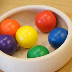 童具館 出産祝い カラーボール（ 木のおもちゃ 国産 日本製 木製） 児童館
