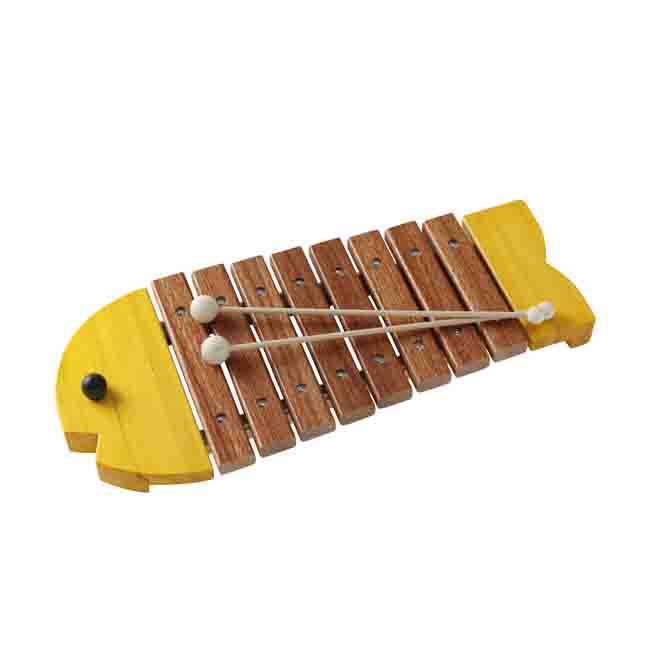 はじめての楽器は 本当の音色を聞かせたい ボーネルンド 木琴 お魚のシロフォン 黄色 木のおもちゃ 着後レビューで 音の出るおもちゃ 最大75%OFFクーポン 児童館 木製 楽器のおもちゃ 送料無料