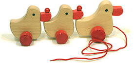 ニック nic 引っ張るおもちゃ 赤ちゃん あひるの家族 （ 木製 ドイツ製 ギフト プレゼント 男の子 女の子 誕生日 クリスマス 子どもの日 ） 児童館