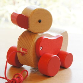 ニック nic 引っ張るおもちゃ 赤ちゃん あひる （ 木製 ドイツ製 ギフト プレゼント 男の子 女の子 誕生日 クリスマス 子どもの日 ） 児童館