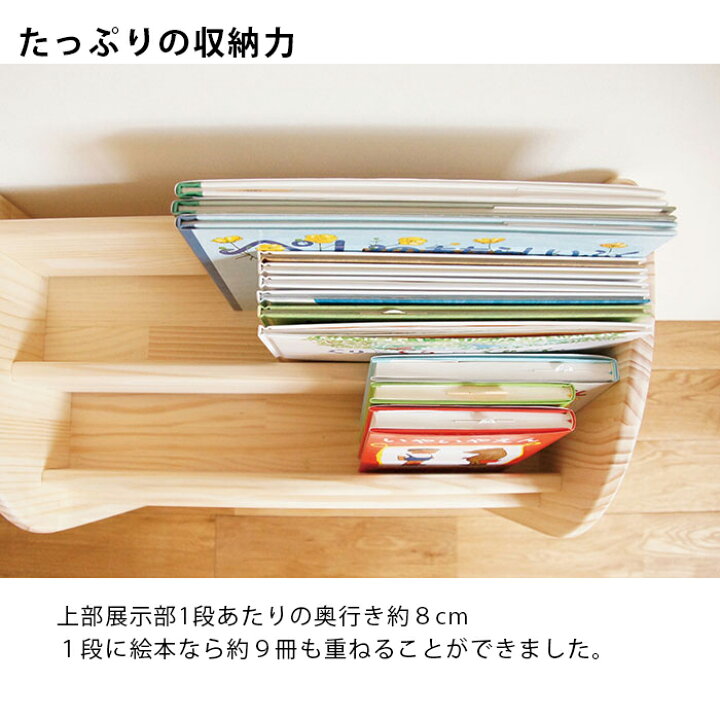 楽天市場】ほんたてMパイン完成品 木遊舎 絵本棚 おしゃれ 完成品 すぐ 