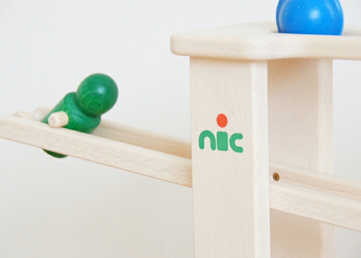 楽天市場】nic ニック社 スロープ 送料無料（ビー玉転がし 木製 