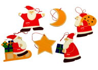 【壁飾りセット サンタ】クリスマスツリー　オーナメント
