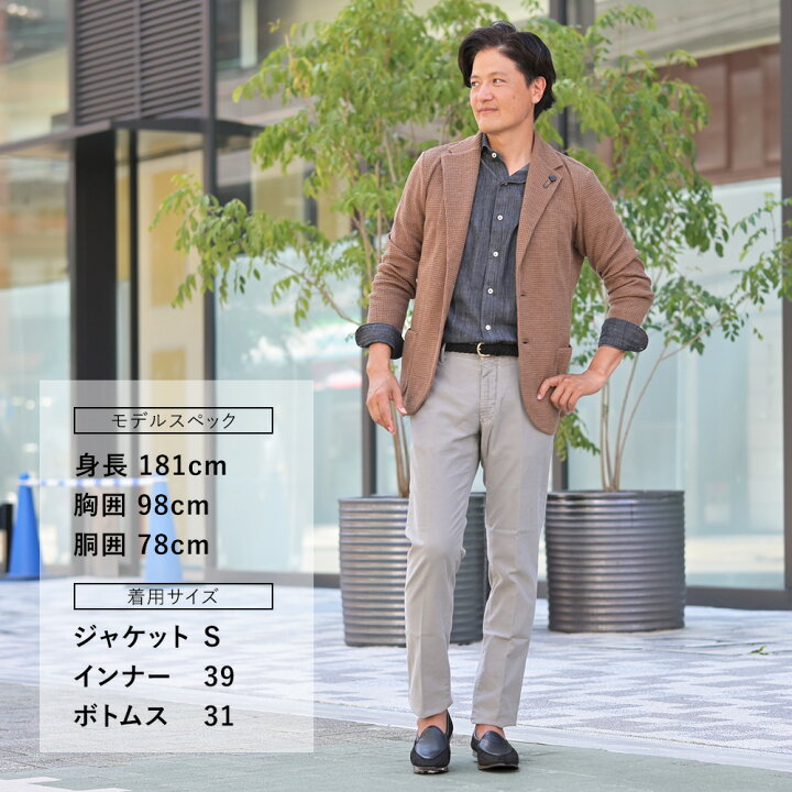 楽天市場】ラルディーニ LARDINI ニットジャケット メンズ 2つ釦 