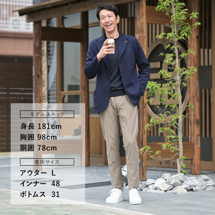 楽天市場】ラルディーニ LARDINI ニットジャケット メンズ 2つ釦  