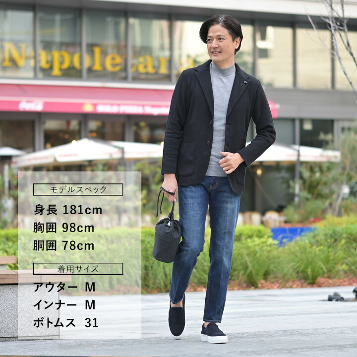 楽天市場】ラルディーニ LARDINI ニットジャケット メンズ 2つ釦 