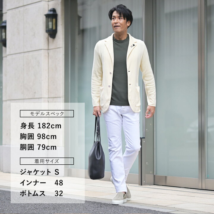 楽天市場】ラルディーニ LARDINI ニットジャケット メンズ 2つ釦 