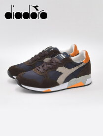 ディアドラ ヘリテージ　　Diadora Heritage スニーカー メンズ ローカットシューズ TRIDENT 90 トライデント クラシックブルー スエード リップストップナイロン ストーンウォッシュ加工 でらでら イタリアブランド