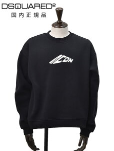 �f�B�[�X�N�G�A�[�h�@�@DSQUARED2 �����g���[�i�[ �����Y �X�E�F�b�g�V���c �N���[�l�b�N ���N�� �u���b�N �� ICON���S�v�����g �R�b�g���|���f�� ���M�����[�t�B�b�g �������K�i �I�N�e�b�g