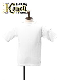 カネル　　KANELL 半袖ニットソー メンズ バスクシャツ サマーセーター ISOLDE イソルデ ボートネック ホワイト 無地 オーガニックコットン ボックスシルエット でらでら 公式ブランド