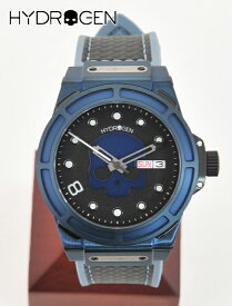 HYDROGEN WATCH　　ハイドロゲン 国内正規品 メンズ 腕時計 オットー OTTO ブルー カーボンシリコンバンド スカルデザイン 自動巻 機械式 ウォッチでらでら 公式ブランド