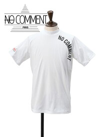 ノーコメントパリ　　NO COMMENT PARIS モックネックTシャツ メンズ 半袖 ブランドロゴ ホワイト アスレジャー レーベル GOLFライン NCP 国内正規品 でらでら 公式ブランド