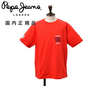 �؂؃W�[���Y×���b�h�u�� ���[�V���O�@�@Pepe Jeans×Red Bull RACING ���|�P�b�g�t������T�V���c �����Y �N���[�l�b�N�J�b�g�\�[ �R�b�g���W���[�W�[ ���b�h �� ���o�[���S �������K�i �I�N�e�b�g