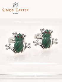 Simon cater サイモンカーター 蛙 カエル 赤い眼で芸術的なアニマルモチーフ Darwin Frog Cufflinks カフリンクス　カフス