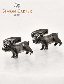 サイモンカーター　　SIMON CARTER メンズアクセサリー カフス カフリンクス ブルドッグ 愛犬 アニマルモチーフ 　お洒落 cufflinks パーティー イギリス でらでら 公式ブランド