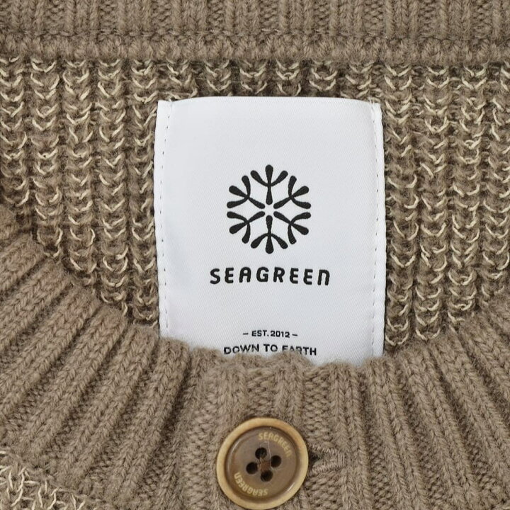 楽天市場】シーグリーン Seagreen ニットカーディガン メンズ ミドル 