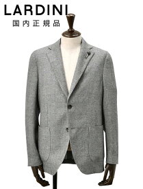 ラルディーニ　　LARDINI シャツジャケット メンズ IZUMO イズモ シングル2つ釦 カラミ織り グレー リネンウールファブリック 一枚仕立て 袖裏地あり 国内正規品 でらでら 公式ブランド