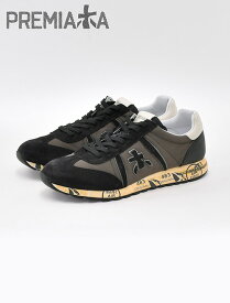 プレミアータ ホワイト　　PREMIATA WHITE スニーカー メンズ LUCY ルーシー ブラウン&ブラック スエードレザー ナイロンコンビ ユーズド加工 軽量 国内正規品 でらでら 公式ブランド