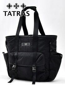 タトラス 　TATRAS 多機能 トートバッグ ブラック エコニール リップストップ生地 1泊 旅行 男女兼用 ユニセックス PCケース ブランド ミリタリー 国内正規品 でらでら 公式ブランド