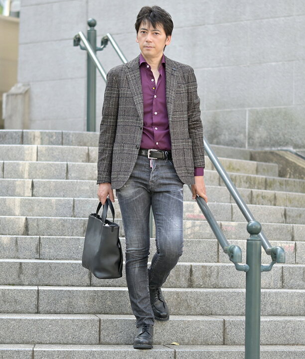 楽天市場】ラルディーニ LARDINI カジュアルジャケット メンズ 段返り3 