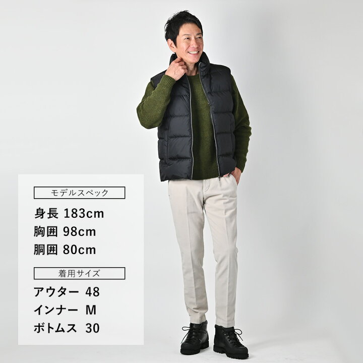 楽天市場】【SALE! 20%off】ヘルノ HERNO ダウンベスト リブネック 