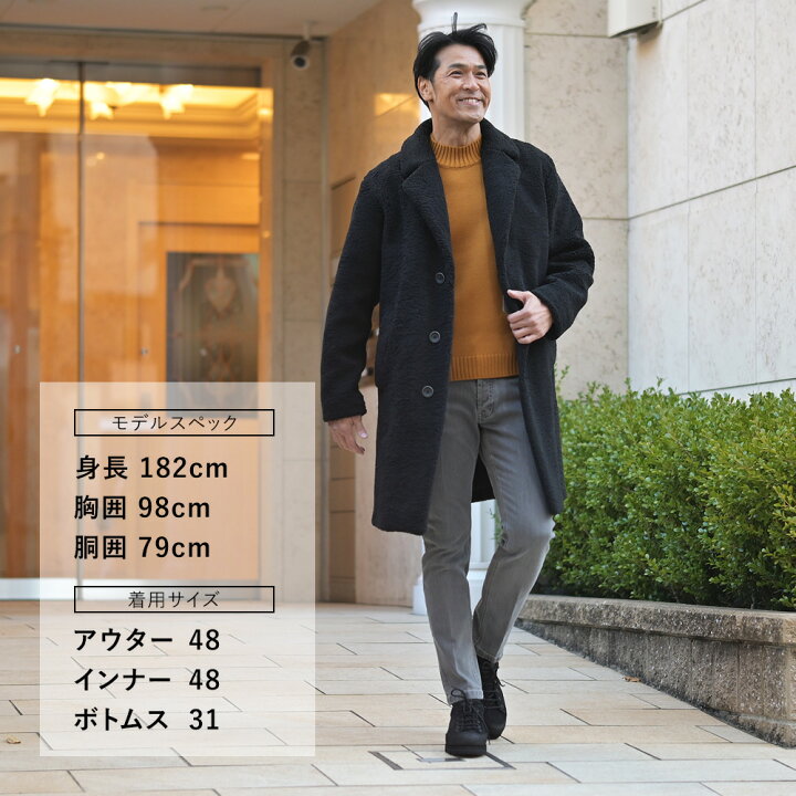 楽天市場】ヘルノ HERNO チェスターコート メンズ ボア CA000187U  