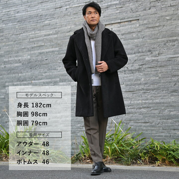 楽天市場】ヘルノ HERNO ボアチェスターコート メンズ エコファー 