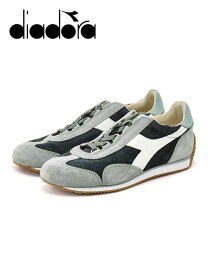 ディアドラ ヘリテージ　　Diadora Heritage スニーカー メンズ ローカットシューズ EQUIPE SUEDE SW カーフスエードレザー ネイビー×ブルーグレー 紺 ラバーソール レースアップ でらでら イタリアブランド