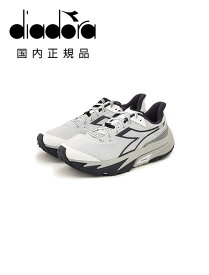 【3月4日20時発売開始30】ディアドラ　　DIADORA トレイルランニングスニーカー メンズ レースアップシューズ SESTRIERE-XT2 ライトグレー×ブルー ポリエステルメッシュ生地 ラバーソール 軽量 国内正規品 でらでら 公式ブランド