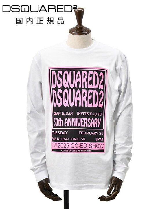楽天市場】ディースクエアード DSQUARED2 長袖Tシャツ メンズ クルー 