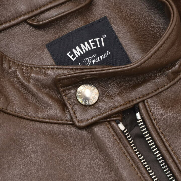 楽天市場】エンメティ EMMETI シングルライダースジャケット メンズ 