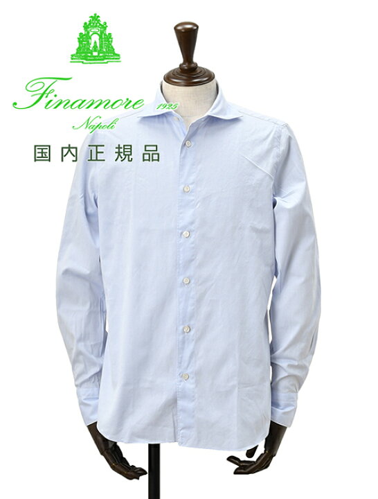 楽天市場】フィナモレ Finamore 長袖カジュアルシャツ メンズ SIMONE  