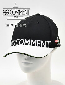 ノーコメント パリ　　NO COMMENT PARIS ベースボールキャップ メンズ ユニセックス 帽子 ブラック コットンストレッチ ブランドロゴデザイン スポーティー 国内正規品 でらでら 公式ブランド