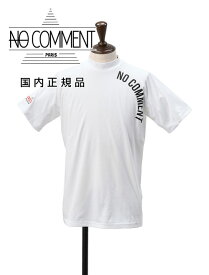 【early summer SALE 20%off】ノーコメントパリ　　NO COMMENT PARIS モックネックTシャツ メンズ 半袖 ブランドロゴ ホワイト アスレジャー レーベル GOLFライン NCP 国内正規品 でらでら 公式ブランド