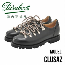 パラブーツ　　PARABOOT CLUSAZ クリュサ ブラック NOIRE リス ワクシー オイルレザー使い 短丈ワークブーツ メンズ フランスブランド
