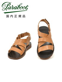 【GWフェア クーポン有】パラブーツ　　PARABOOT レザーサンダル メンズ ヌメア NOUMEA MIEL-VEG NATUREL ナチュラル LISレザー ベルクロ調整 SPORTソール 国内正規品 でらでら公式 ブランド