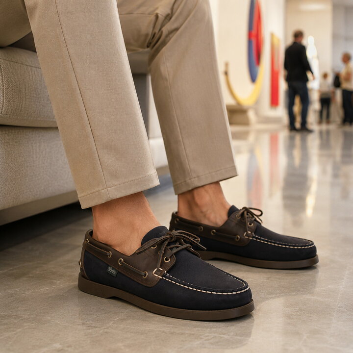 楽天市場】パラブーツ PARABOOT デッキシューズ メンズ スリッポン 