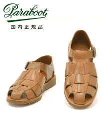 【ポイント10倍 ss期間限定】パラブーツ　　PARABOOT グルカサンダル メンズ パシフィック PACIFIC オイルドレザー コニャック グラディエーター 編み込み ストラップ調節 国内正規品 でらでら公式