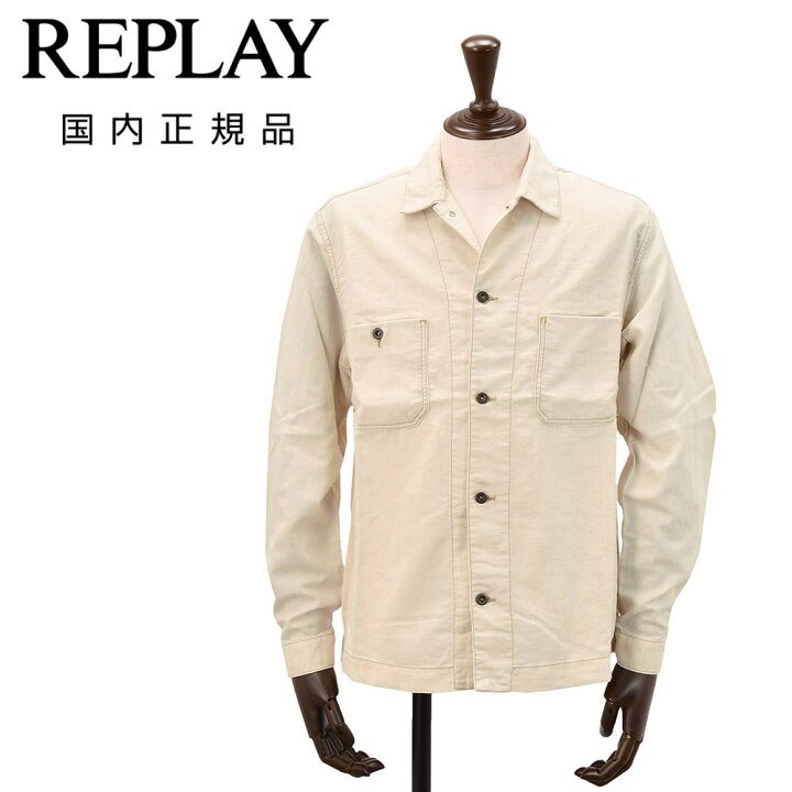 楽天市場】【ファイナル20】リプレイ REPLAY シャツブルゾン メンズ 