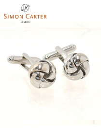 サイモンカーター　　SIMON CARTER カフリンクス メンズ CNOT ノットカフス 結び目モチーフ シルバー 真鍮 アクセサリー ギフト プレゼント イギリスブランド