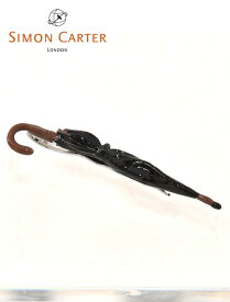 サイモンカーター　　SIMON CARTER ネクタイピン メンズ UMBRELLA 長傘モチーフ ブラック 真鍮 エナメル仕上げ スライド式タイバー アクセサリー ギフト プレゼント イギリスブランド