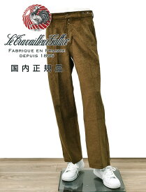 【スプリング20】ル トラヴァイユール ガリス　　LE TRAVAILLEUR GALLICE ワークパンツ メンズ コーデュロイパンツ LE PANTALON コットンリネン ブラウン 茶 バックアジャスター ルーズシルエット 国内正規品 でらでら 公式ブランド