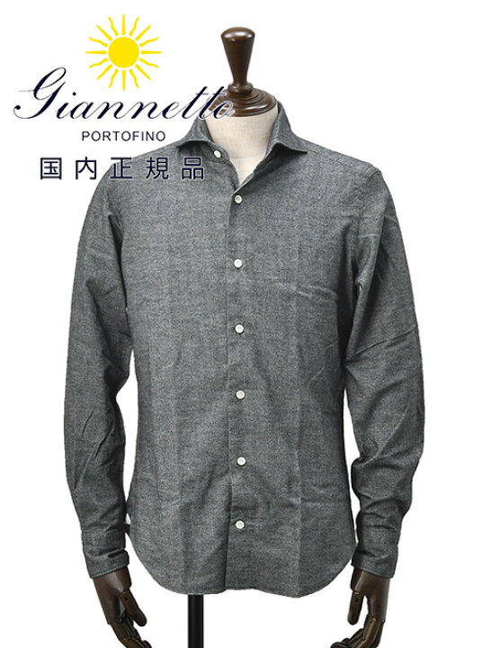 楽天市場】ジャンネット GIANNETTO 長袖カジュアルシャツ メンズ  