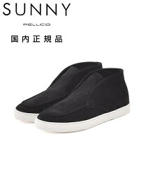 ペリーコ サニー　　PELLICO SUNNY チャッカシューズ メンズ BARTEX M007 スエードレザー ブラック 黒 2.5cmソール Uチップ 国内正規品 でらでら公式 ブランド