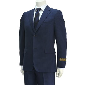 【マラソン期間 70%off】cloth by LOROPIANA ロロピアーナ Superlativo ジランダードリーム ZELANDER DREAM ネイビーブルー 水色ヘアラインストライプ スリムフィット2つボタンスーツ）n