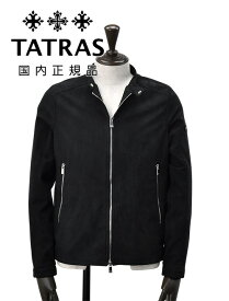 タトラス　　TATRAS ライダースジャケット メンズ トルモ TORMO MTAT24S4945 ブラック 黒 エコスエード ライトアウター プロテクターデザイン スリムフィット 国内正規品 でらでら 公式ブランド